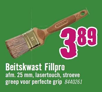 Aanbiedingen Beitskwast fillpro - Huismerk Hornbach - Geldig van 26/02/2017 tot 12/03/2017 bij Hornbach