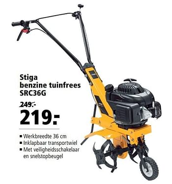 Aanbiedingen Stiga benzine tuinfrees src36g - Stiga - Geldig van 27/02/2017 tot 12/03/2017 bij Welkoop