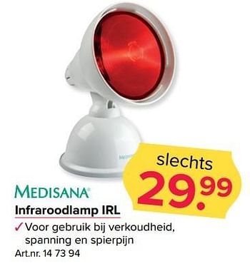 Aanbiedingen Infraroodlamp irl - Medisana - Geldig van 27/02/2017 tot 12/03/2017 bij Kijkshop