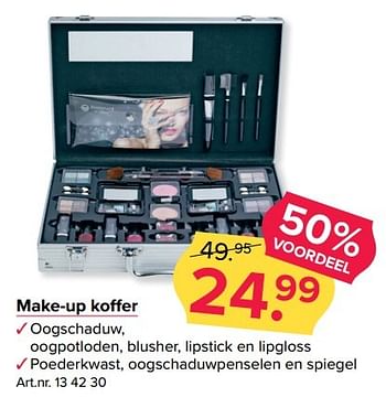 Aanbiedingen Make-up koffer - Huismerk - Kijkshop - Geldig van 27/02/2017 tot 12/03/2017 bij Kijkshop