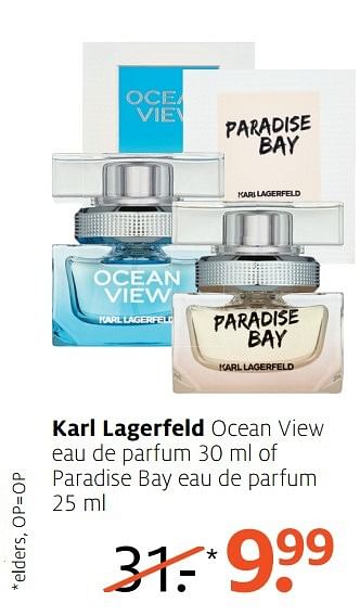 Aanbiedingen Karl lagerfeld ocean view eau de parfum of paradise bay eau de parfum - Karl Lagerfeld - Geldig van 06/03/2017 tot 12/03/2017 bij Etos