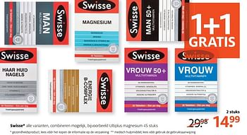 Aanbiedingen Ultiplus magnesium - Swisse  - Geldig van 06/03/2017 tot 12/03/2017 bij Etos