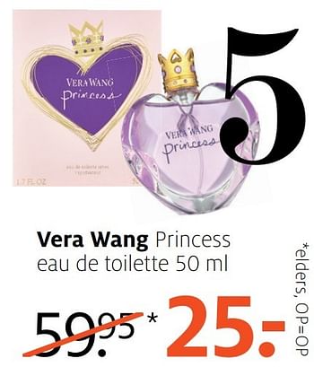 Aanbiedingen Vera wang princess eau de toilette - Vera Wang - Geldig van 06/03/2017 tot 12/03/2017 bij Etos