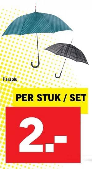 Aanbiedingen Paraplu - Huismerk - Lidl - Geldig van 06/03/2017 tot 11/03/2017 bij Lidl