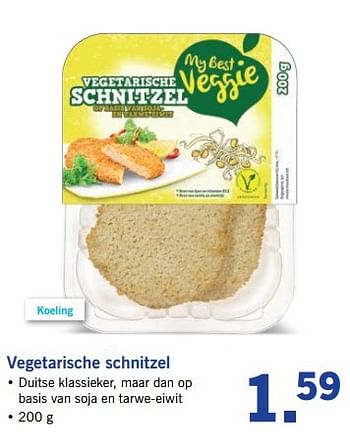 Aanbiedingen Vegetarische schnitzel - My Best Veggie - Geldig van 06/03/2017 tot 11/03/2017 bij Lidl