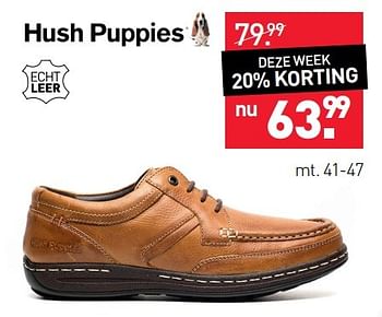 Aanbiedingen Schoenen - Hush Puppies - Geldig van 07/03/2017 tot 12/03/2017 bij Scapino