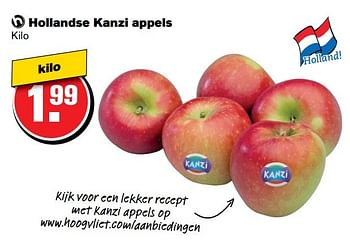 Aanbiedingen Hollandse kanzi appels - Huismerk - Hoogvliet - Geldig van 08/03/2017 tot 14/03/2017 bij Hoogvliet