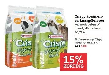 Aanbiedingen Crispy konijnenen knaagdiervoer - Crispy - Geldig van 06/03/2017 tot 19/03/2017 bij Boerenbond