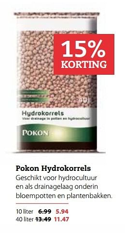 Aanbiedingen Pokon hydrokorrels - Pokon - Geldig van 06/03/2017 tot 19/03/2017 bij Boerenbond