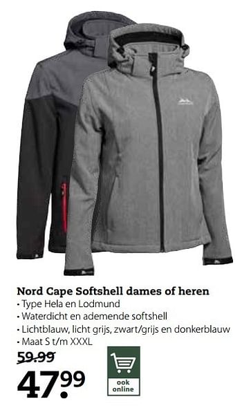 Aanbiedingen Nord cape softshell dames of heren - Huismerk- Boerenbond - Geldig van 06/03/2017 tot 19/03/2017 bij Boerenbond