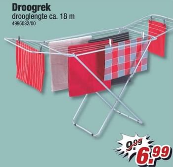 Aanbiedingen Droogrek - Huismerk - Poco - Geldig van 06/03/2017 tot 12/03/2017 bij Poco