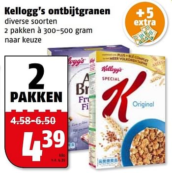 Aanbiedingen Kellogg`s ontbijtgranen - Kellogg's - Geldig van 06/03/2017 tot 12/03/2017 bij Poiesz