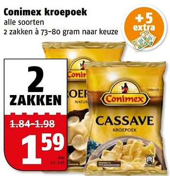 Aanbiedingen Conimex kroepoek - Conimex - Geldig van 06/03/2017 tot 12/03/2017 bij Poiesz