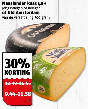 Aanbiedingen Maaslander kaas of old amsterdam - Maaslander - Geldig van 06/03/2017 tot 12/03/2017 bij Poiesz