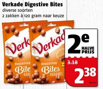 Aanbiedingen Verkade digestive bites - Verkade - Geldig van 06/03/2017 tot 12/03/2017 bij Poiesz