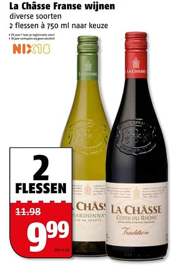 Aanbiedingen La châsse franse wijnen - Rode wijnen - Geldig van 06/03/2017 tot 12/03/2017 bij Poiesz