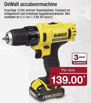 Aanbiedingen Dewalt accuboormachine - DeWalt - Geldig van 06/03/2017 tot 12/03/2017 bij Aldi