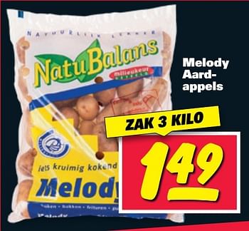 Aanbiedingen Melody aardappels - Huismerk - Nettorama - Geldig van 06/03/2017 tot 12/03/2017 bij Nettorama