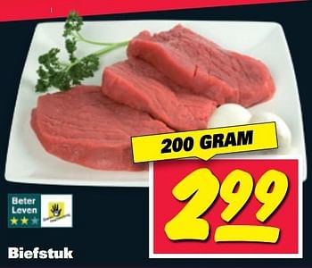 Aanbiedingen Biefstuk - Huismerk - Nettorama - Geldig van 06/03/2017 tot 12/03/2017 bij Nettorama