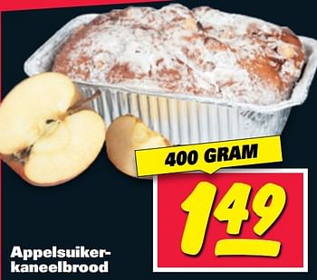 Aanbiedingen Appelsuikerkaneelbrood - Huismerk - Nettorama - Geldig van 06/03/2017 tot 12/03/2017 bij Nettorama