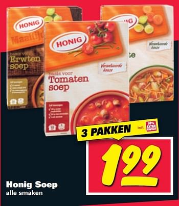 Aanbiedingen Honig soep - Honig - Geldig van 06/03/2017 tot 12/03/2017 bij Nettorama