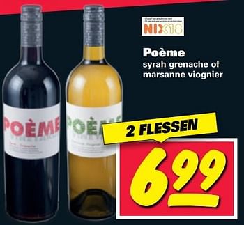 Aanbiedingen Poème - Rode wijnen - Geldig van 06/03/2017 tot 12/03/2017 bij Nettorama
