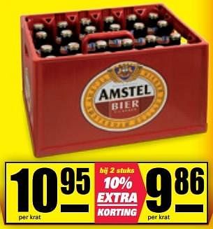 Aanbiedingen Amstel bier - Amstel - Geldig van 06/03/2017 tot 12/03/2017 bij Nettorama