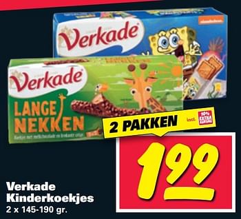 Aanbiedingen Verkade kinderkoekjes - Verkade - Geldig van 06/03/2017 tot 12/03/2017 bij Nettorama