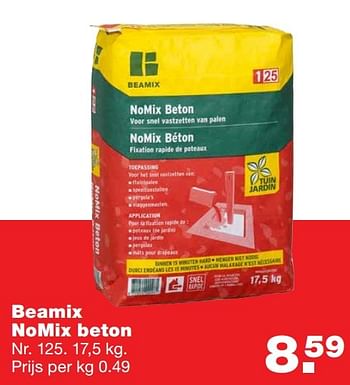 Aanbiedingen Beamix nomix beton - Beamix - Geldig van 06/03/2017 tot 12/03/2017 bij Praxis
