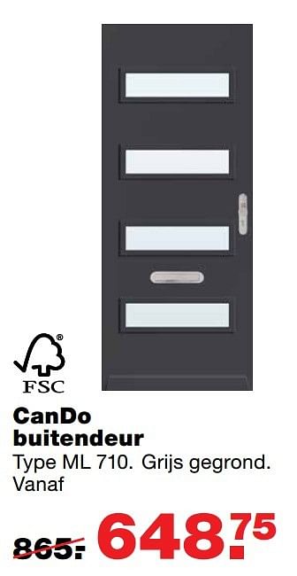 Aanbiedingen Cando buitendeur - CanDo - Geldig van 06/03/2017 tot 12/03/2017 bij Praxis