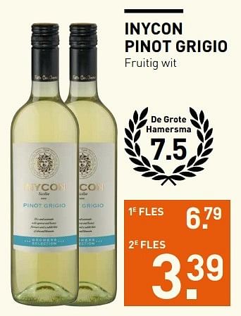 Aanbiedingen Inycon pinot grigio fruitig wit - Witte wijnen - Geldig van 06/03/2017 tot 12/03/2017 bij Gall & Gall