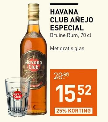 Aanbiedingen Havana club añejo especial bruine rum - Havana club - Geldig van 06/03/2017 tot 12/03/2017 bij Gall & Gall