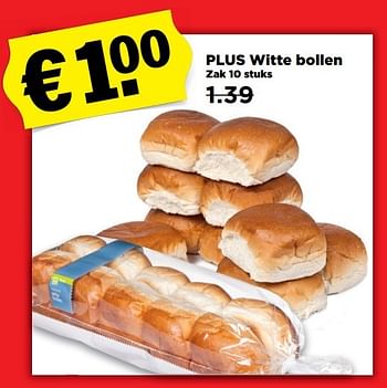 Aanbiedingen Plus witte bollen - Huismerk - Plus - Geldig van 12/03/2017 tot 18/03/2017 bij Plus