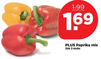 Aanbiedingen Plus paprika mix - Huismerk - Plus - Geldig van 12/03/2017 tot 18/03/2017 bij Plus