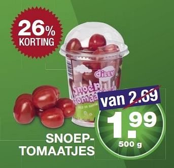 Aanbiedingen Snoeptomaatjes - Huismerk - Aldi - Geldig van 13/03/2017 tot 18/03/2017 bij Aldi