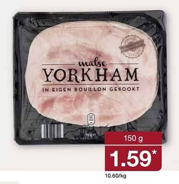 Aanbiedingen York ham - Huismerk - Aldi - Geldig van 13/03/2017 tot 18/03/2017 bij Aldi