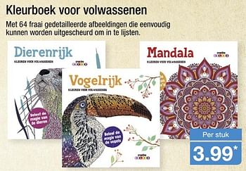 Aanbiedingen Kleurboek voor volwassenen - Huismerk - Aldi - Geldig van 13/03/2017 tot 18/03/2017 bij Aldi