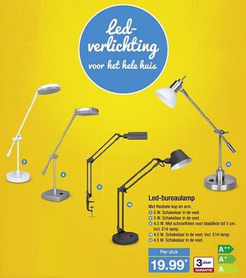 Aanbiedingen Led-bureaulamp - Huismerk - Aldi - Geldig van 13/03/2017 tot 18/03/2017 bij Aldi