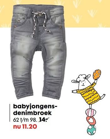 Aanbiedingen Babyjongensdenimbroek - Huismerk - Hema - Geldig van 06/03/2017 tot 19/03/2017 bij Hema