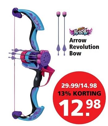 Aanbiedingen Arrow revolution bow - Nerf - Geldig van 06/03/2017 tot 19/03/2017 bij Bart Smit