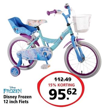 Aanbiedingen Disney frozen 12 inch fiets - Disney - Geldig van 06/03/2017 tot 19/03/2017 bij Bart Smit