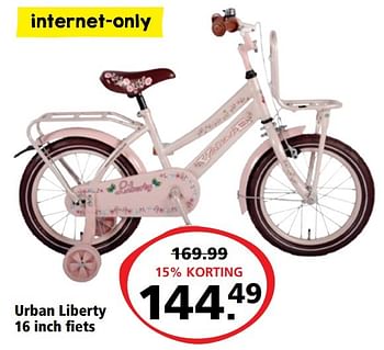 Aanbiedingen Urban liberty 16 inch fiets - Urban Liberty - Geldig van 06/03/2017 tot 19/03/2017 bij Bart Smit