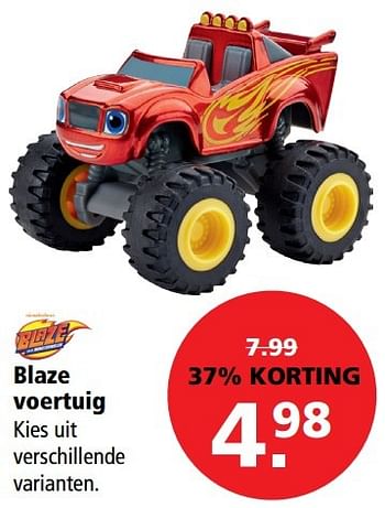 Aanbiedingen Blaze voertuig kies uit verschillende varianten. - Blaze - Geldig van 06/03/2017 tot 19/03/2017 bij Bart Smit