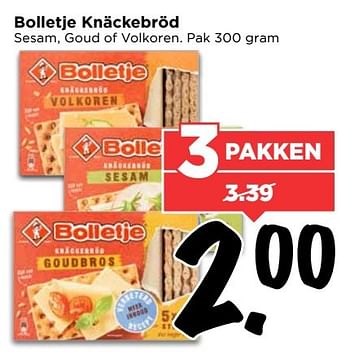 Aanbiedingen Bolletje knäckebröd - Bolletje - Geldig van 12/03/2017 tot 18/03/2017 bij Vomar