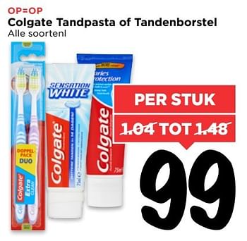 Aanbiedingen Colgate tandpasta of tandenborstel - Colgate - Geldig van 12/03/2017 tot 18/03/2017 bij Vomar