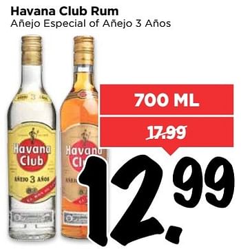 Aanbiedingen Havana club rum - Havana club - Geldig van 12/03/2017 tot 18/03/2017 bij Vomar