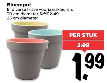 Aanbiedingen Bloempot - Huismerk Vomar - Geldig van 12/03/2017 tot 18/03/2017 bij Vomar