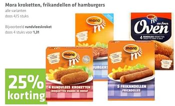 Aanbiedingen Mora kroketten, frikandellen of hamburgers rundvleeskroket - Mora - Geldig van 09/03/2017 tot 15/03/2017 bij Attent