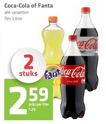 Aanbiedingen Coca-cola of fanta - The Coca Cola Company - Geldig van 09/03/2017 tot 15/03/2017 bij Attent