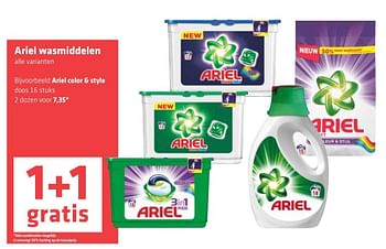 Aanbiedingen Ariel wasmiddelen ariel color + style - Ariel - Geldig van 09/03/2017 tot 15/03/2017 bij Attent